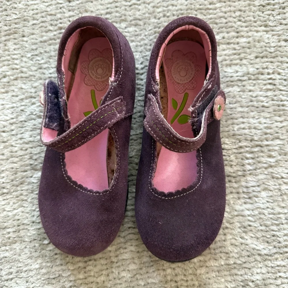 Buster Brown Girls Plum Suede Mary Jane Shoes‎ with Toe Zone 10M Fall Classic